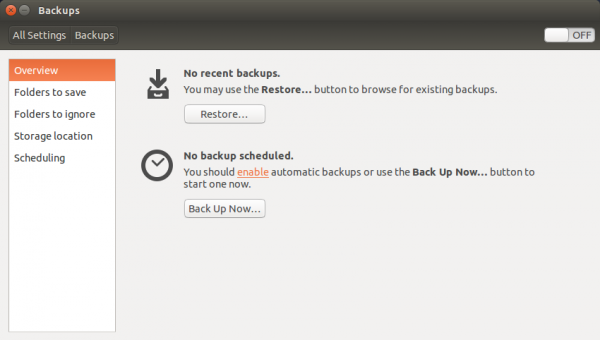 Ubuntu Backups