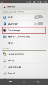 Data usage