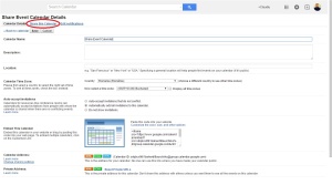 Google Calendar settings share