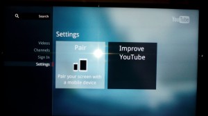 youtube smart tv pair