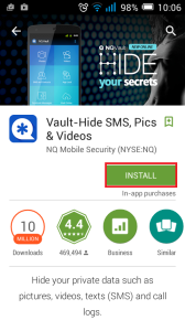 instalare vault-hide