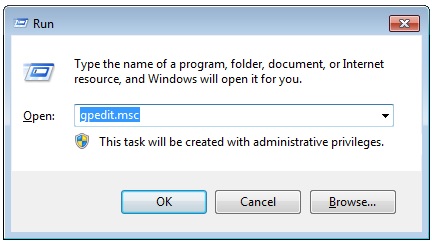 run gpedit