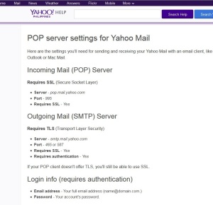 0 - date oficiale despre serverele yahoo