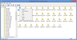 Ghost Explorer - file options