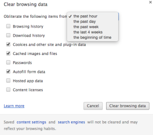 clear-browing-data-optimzare-chrome