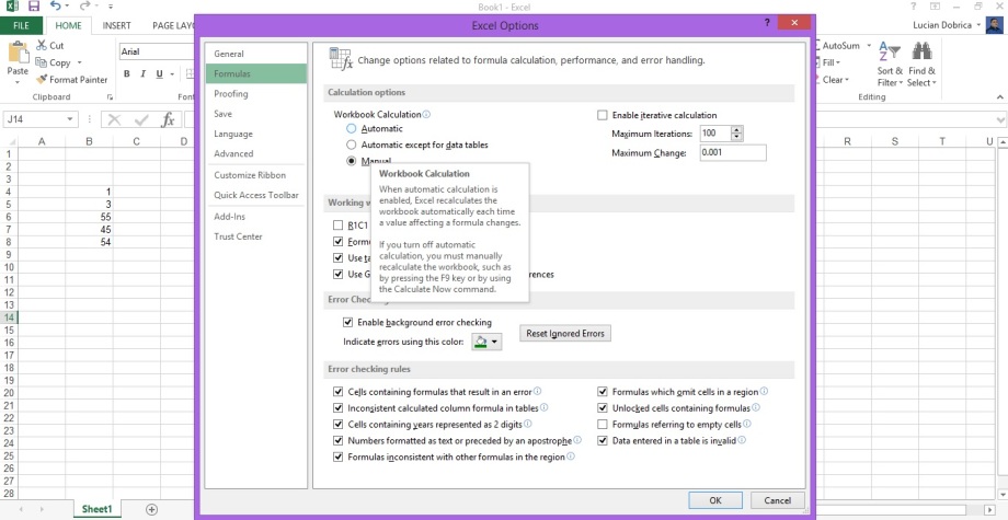 3 calcule automate excel