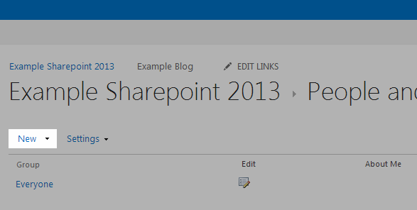 sharepoint new group