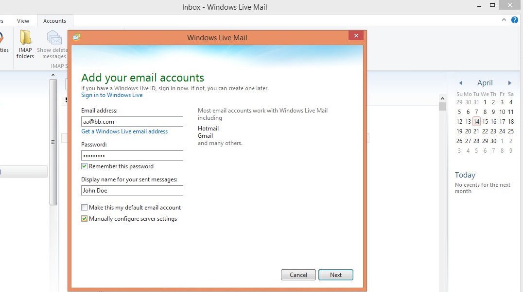 Windows Live Mail 2015