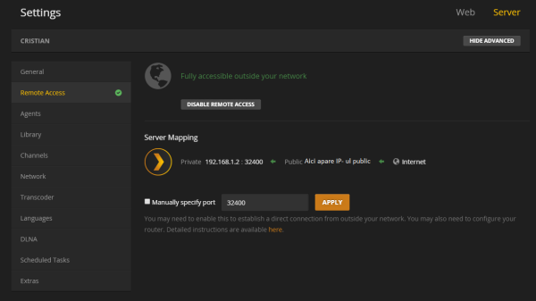 how to update plex media server command line