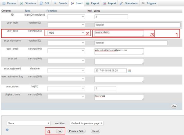 phpmyadmin schimba parola 3