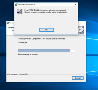 Ошибка 27850 при установке cisco vpn на windows 10