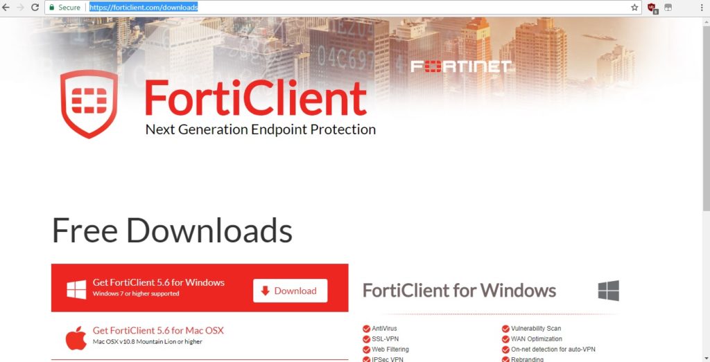 forticlient smartftp client