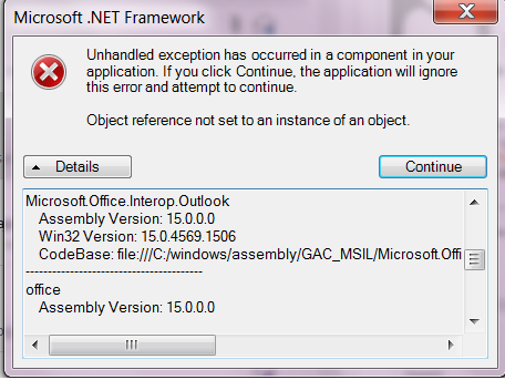 teamviewer microsoft .net error