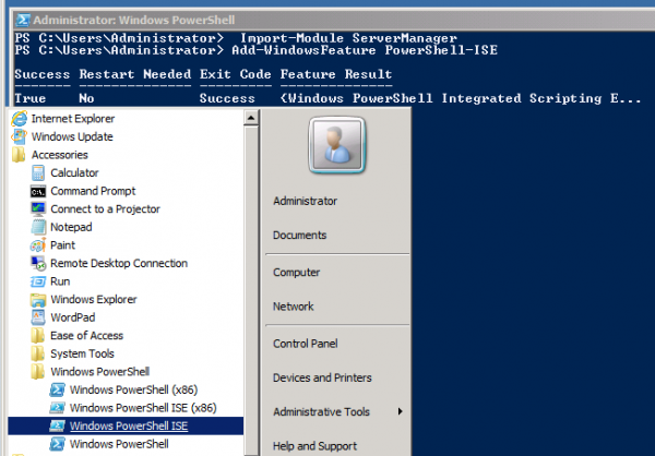 Оболочка windows powershell не установлена server 2008