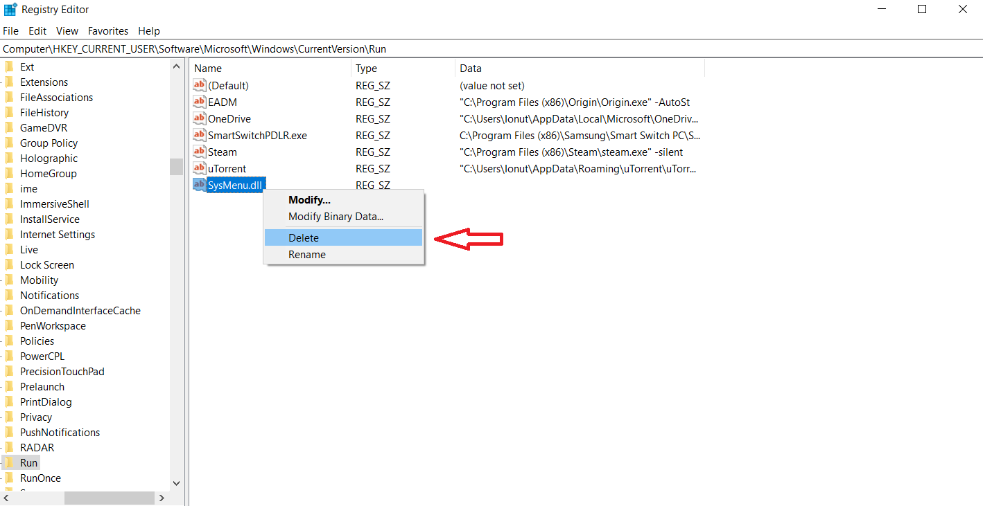 Ошибка с progra 1 common 1 system sysmenu dll