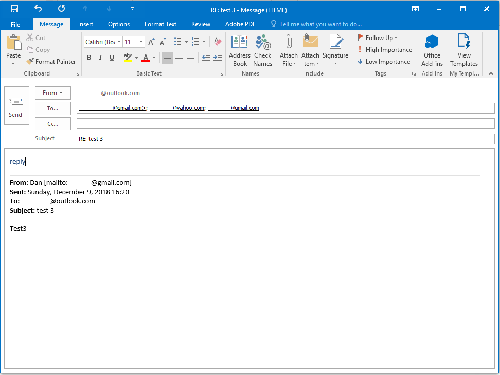 How to direct responses to an alternative email address in Outlook ...