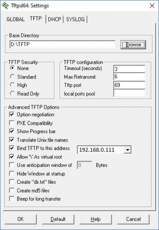 Tftpd64 как пользоваться для прошивки ip телефона