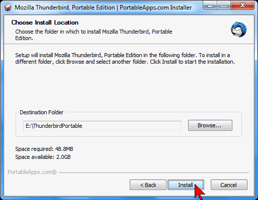 cannot add yahoo mail to thunderbird portable
