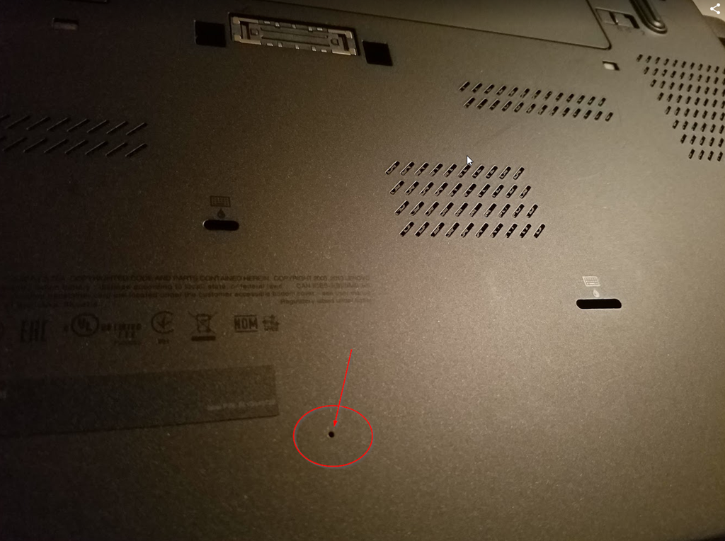 Cum resetezi un laptop lenovo cand butonul de pornire nu mai