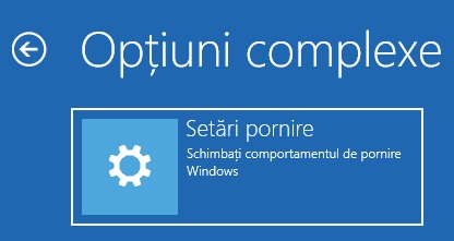 Cum accesezi meniul Opțiuni avansate de pornire (Advanced startup options) în Windows 10 și 8