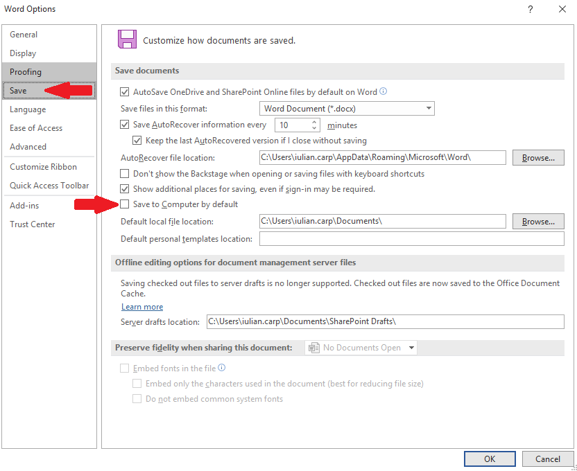 How to Save Office Documents to This PC by Default – Askit | Solutii si ...