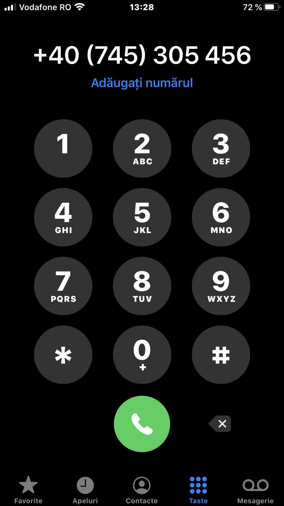 how do i dial a uk number from my iphone