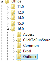 office 2016 outlook cannot log on
