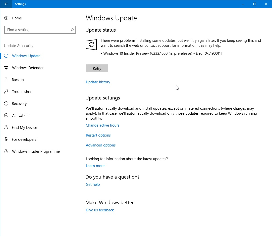 Windows 10 Update Error Code 0x800f020b Askit Solutii Si Rezolvari Pentru Diverse Situatii It 0122